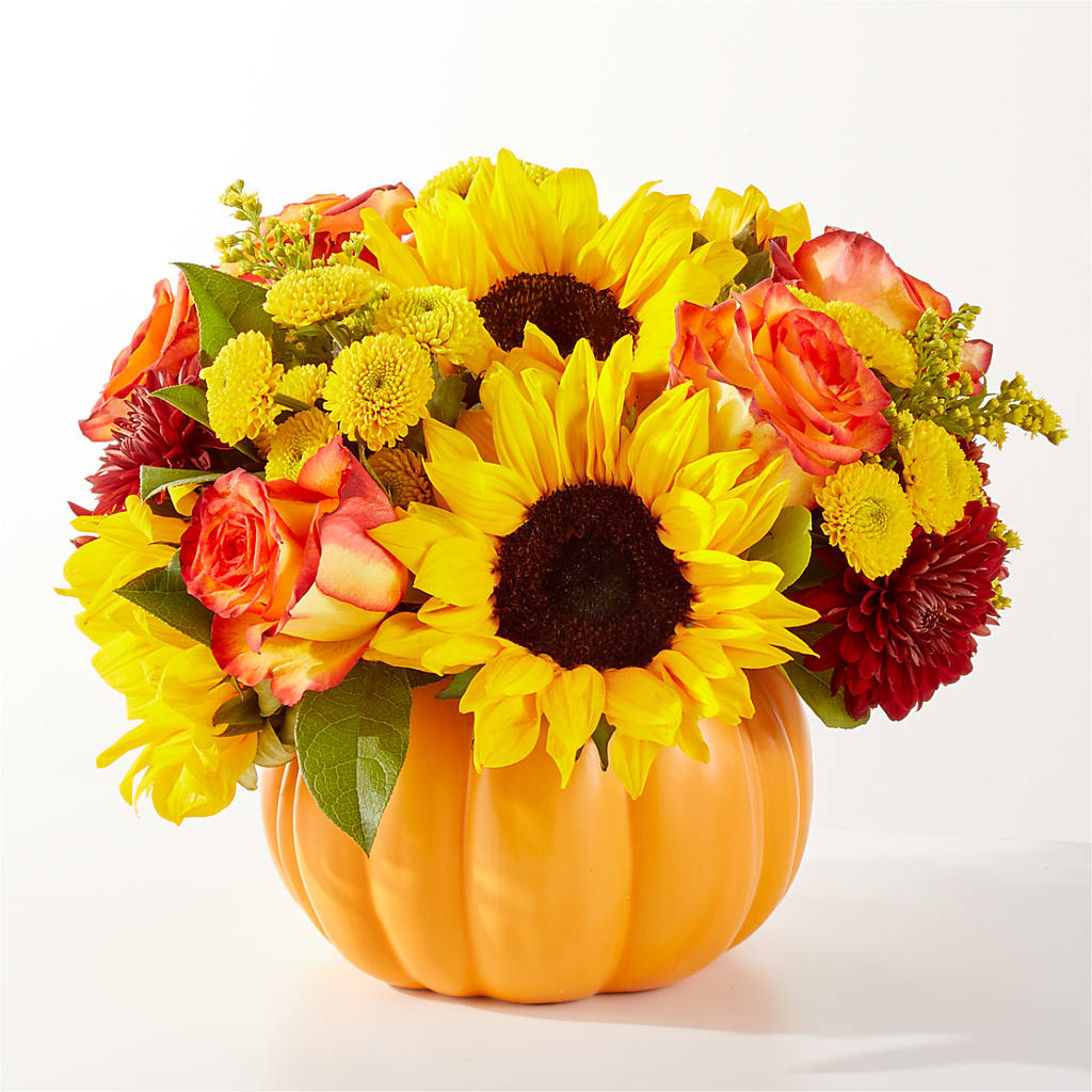 Golden Gourd Pumpkin Bouquet – SHAW'S, West Bridgewater MA