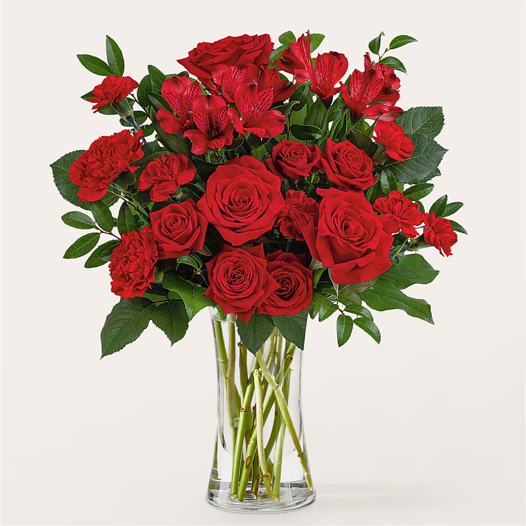 Brilliant Ruby Bouquet – SHAW'S, West Bridgewater MA
