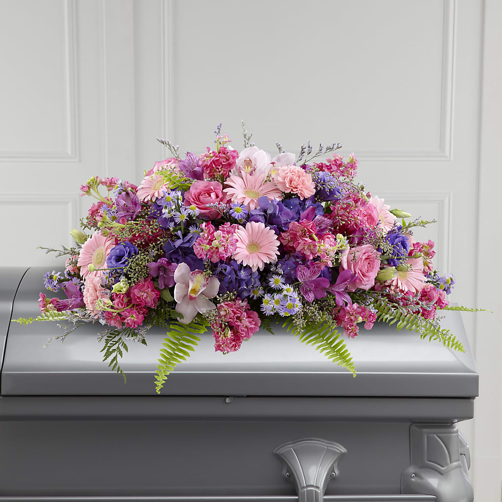 Glorious Garden Casket Spray – SHAW'S, West Bridgewater MA