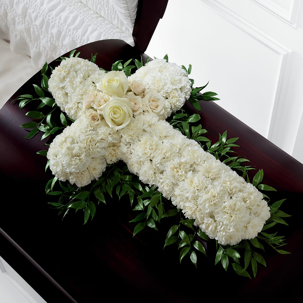 Peaceful Memories Casket Spray (Standard) – SHAW'S, West Bridgewater MA