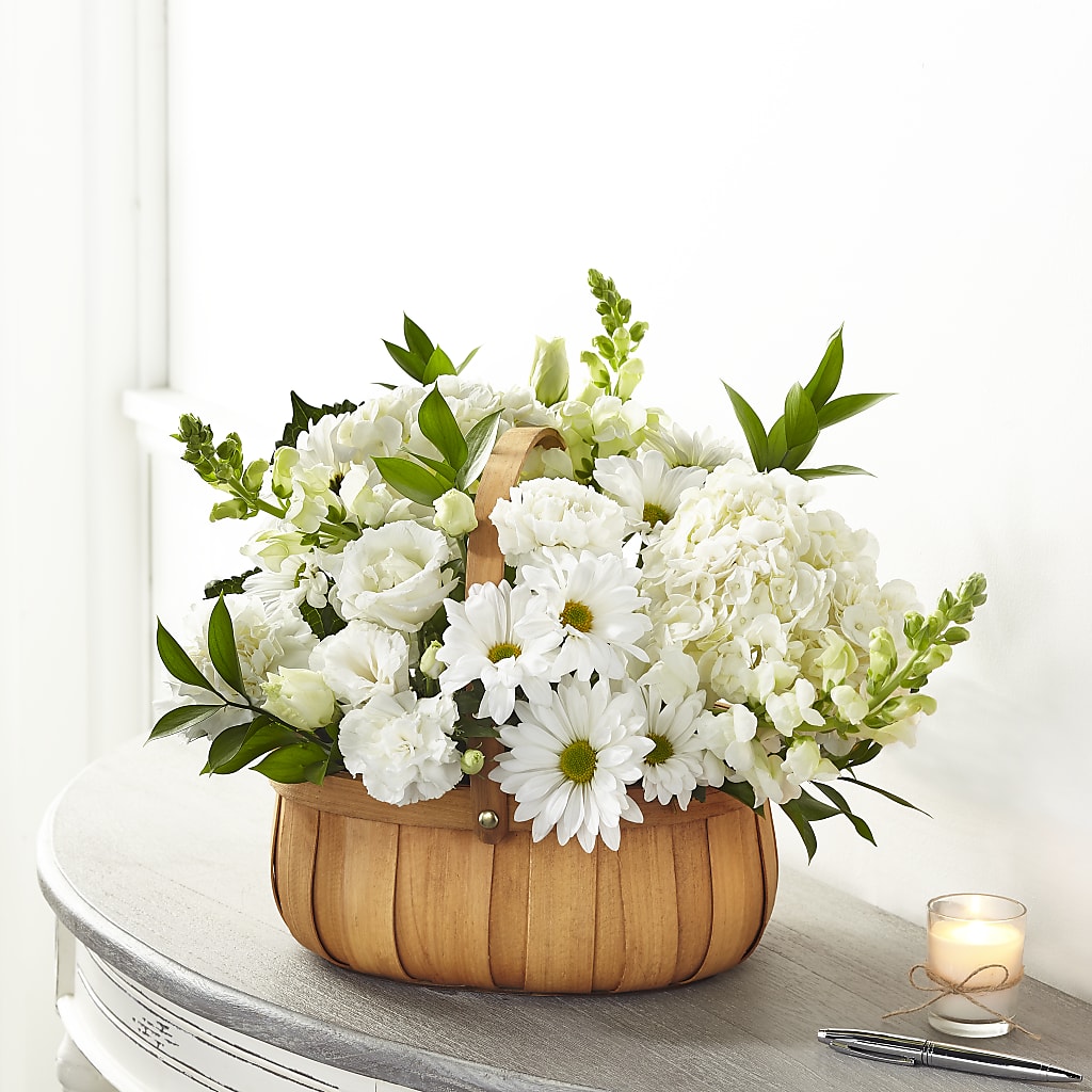 Pure Ivory Basket – SHAW'S, West Bridgewater MA