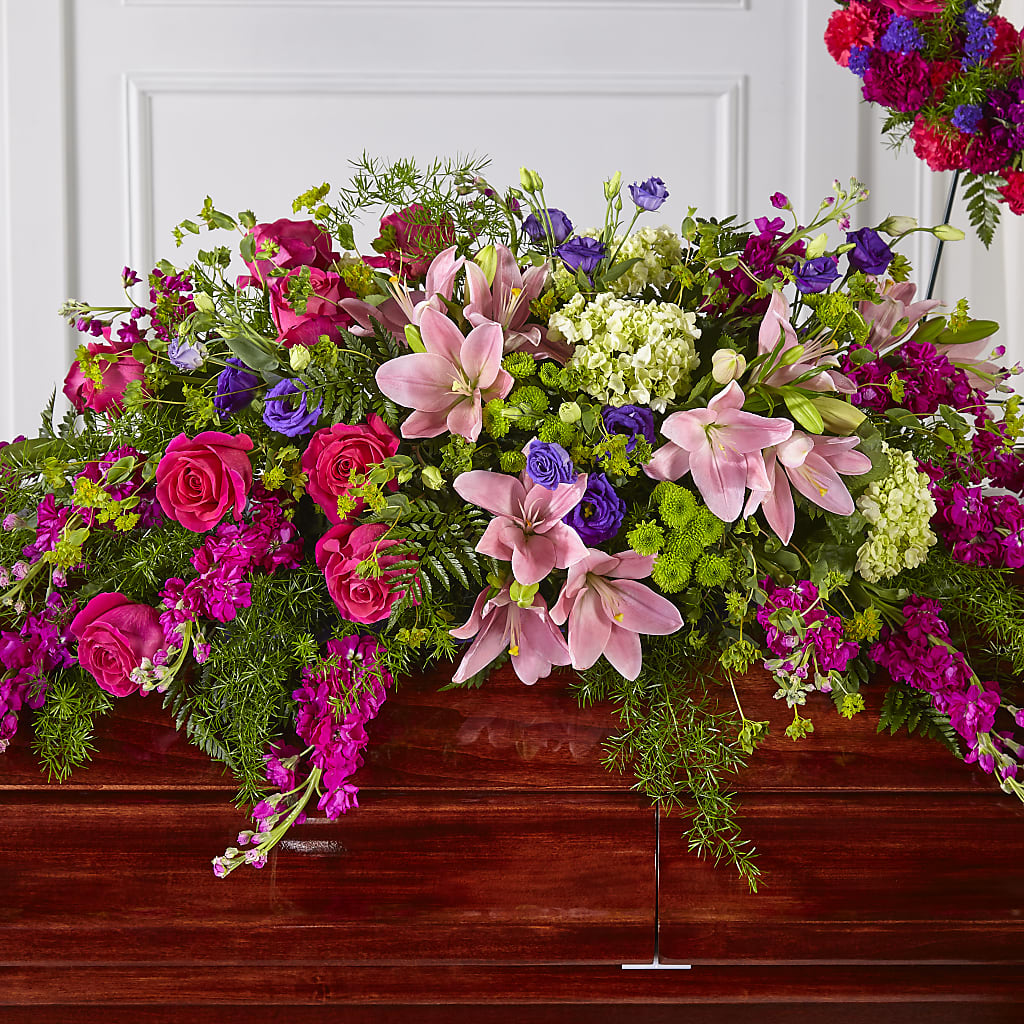 Radiant Tribute Casket Spray – SHAW'S, West Bridgewater MA