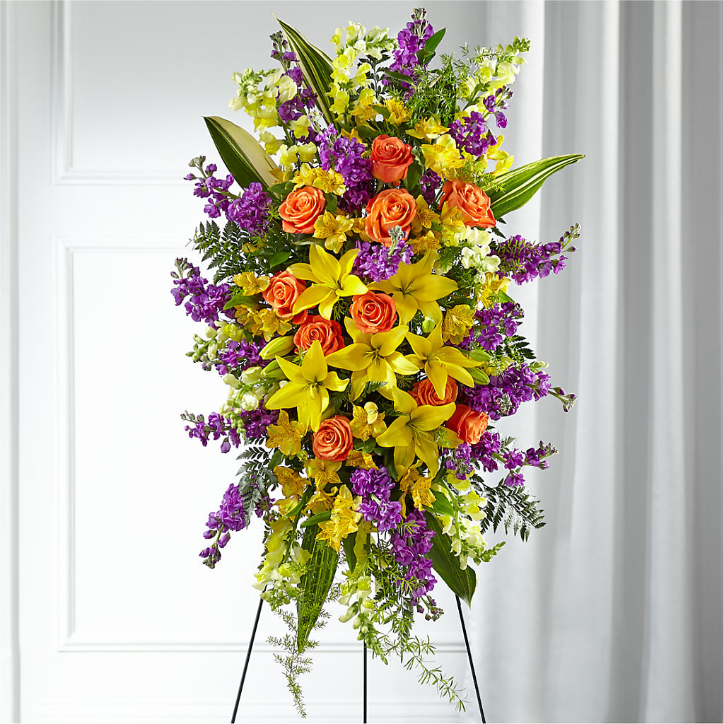 Thoughtful Prayers Standing Spray – SHAW'S, West Bridgewater MA