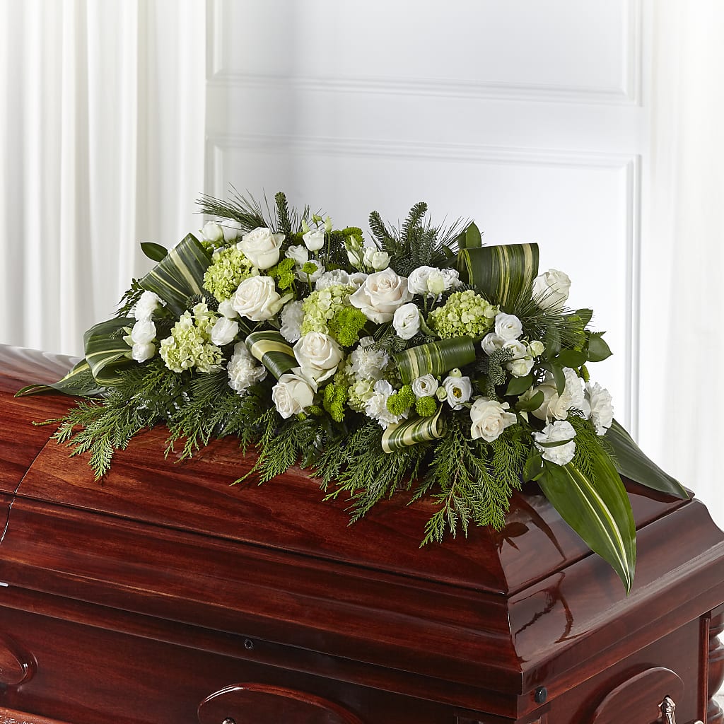 Hopeful Gesture Casket Spray – SHAW'S, West Bridgewater MA