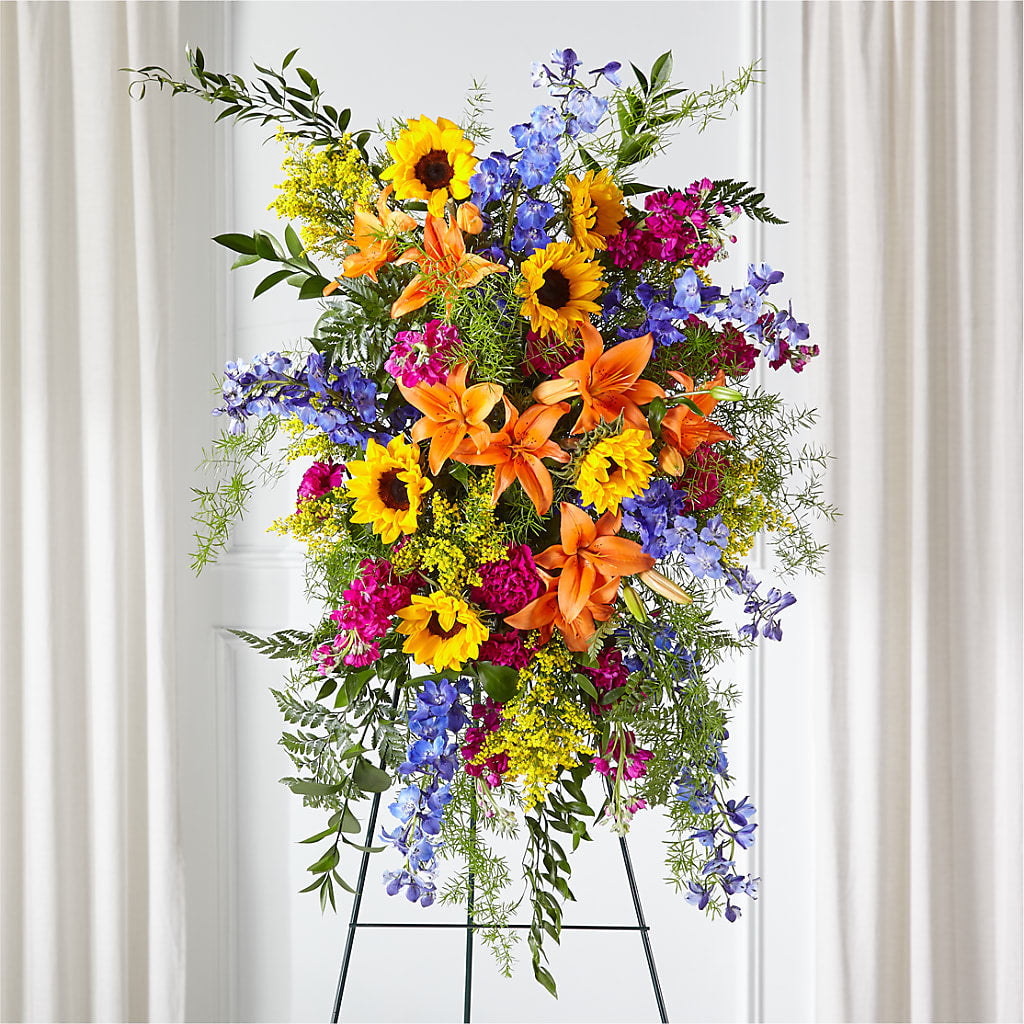 Sunlit Memories Standing Spray (Standard) – SHAW'S, West Bridgewater MA