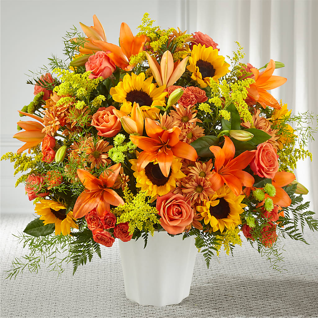 Harvest Thoughts Floor Basket – SHAW'S, West Bridgewater MA