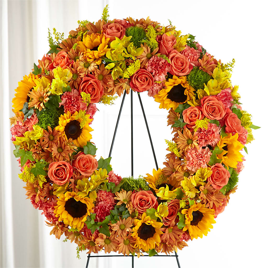 Autumnal Memories Wreath (Standard) – SHAW'S, West Bridgewater MA