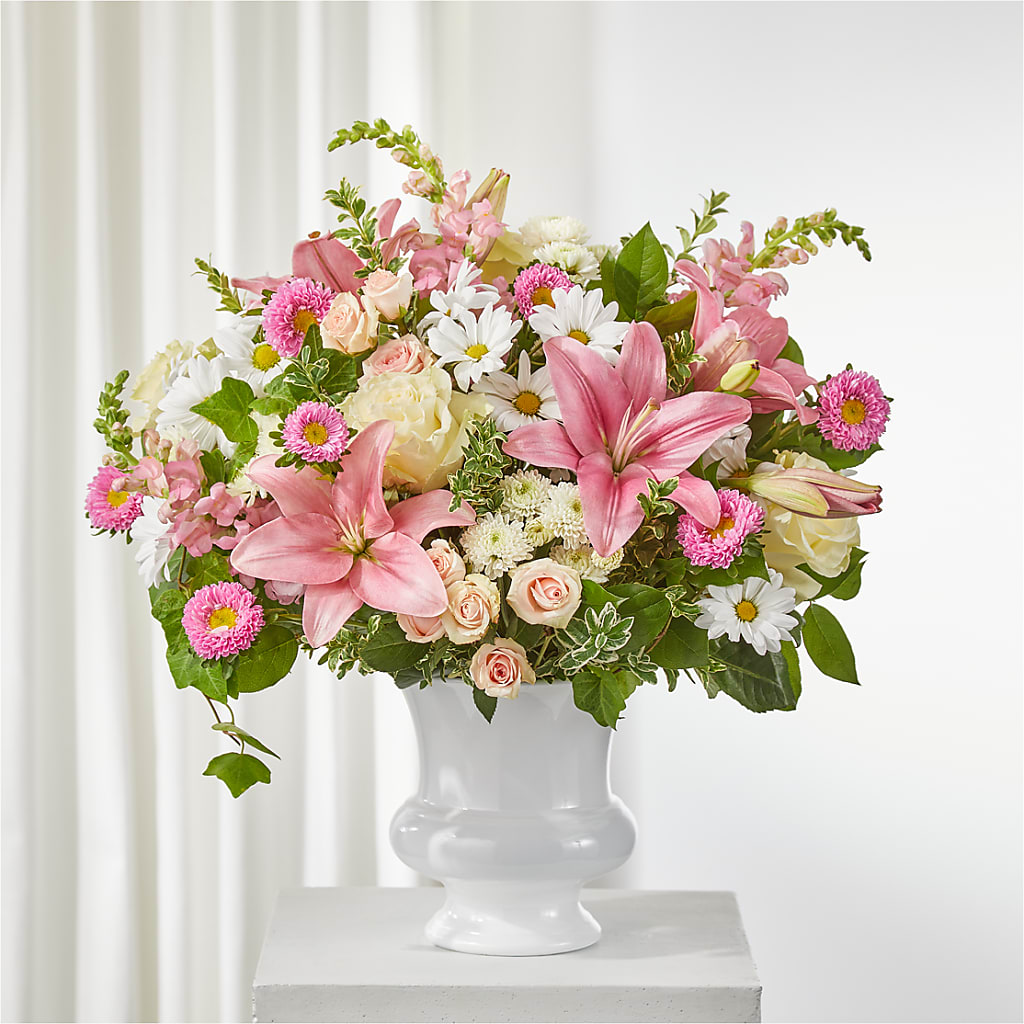 Empathetic Blooms Urn Arrangement – SHAW'S, West Bridgewater MA