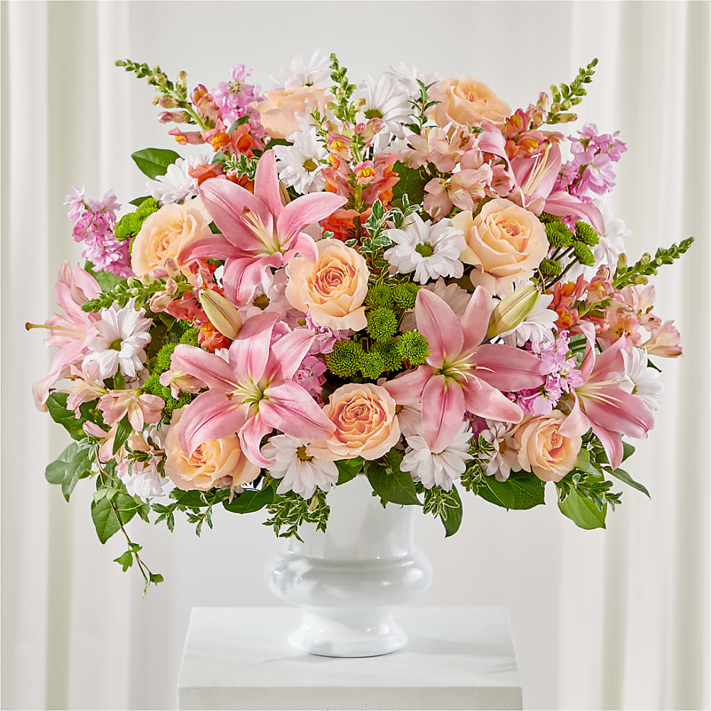 Heartfelt Gesture Urn Arrangement – SHAW'S, West Bridgewater MA