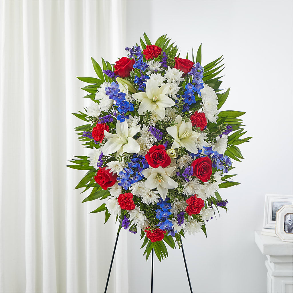 Cherished Service Standing Spray – SHAW'S, West Bridgewater MA