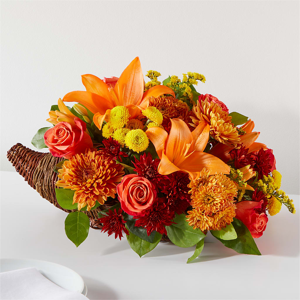Bouquet of Blessings Cornucopia – SHAW'S, West Bridgewater MA