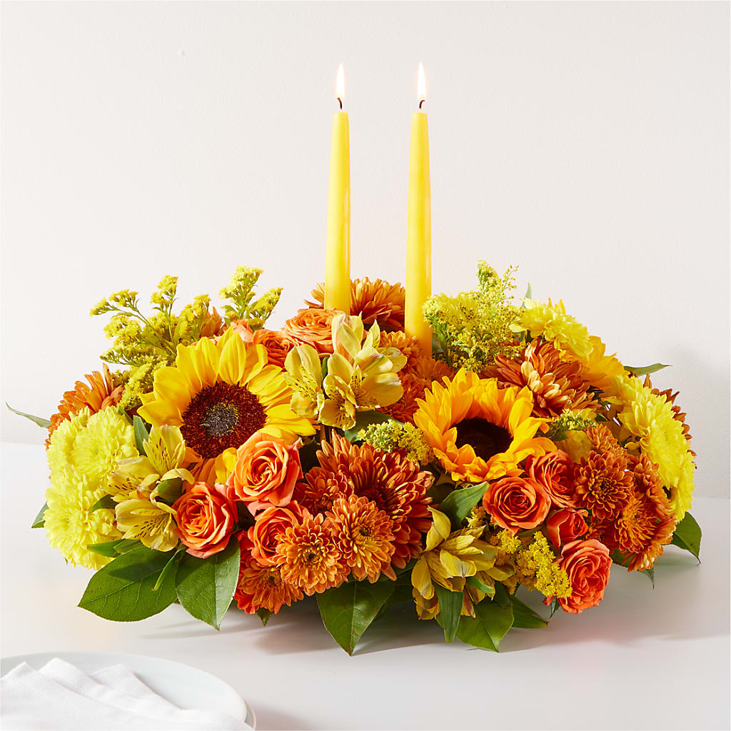 Autumn Harmony Centerpiece – SHAW'S, West Bridgewater MA