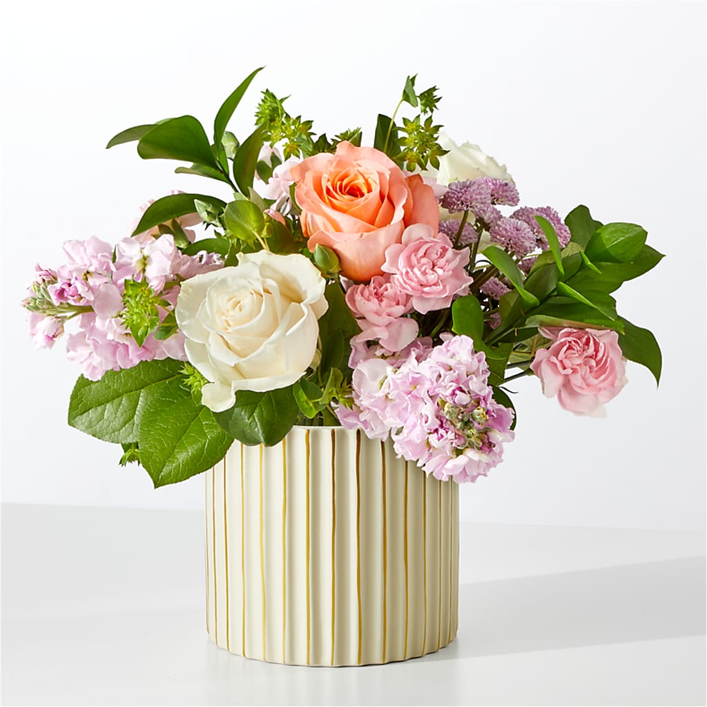 French Market Bouquet with Ivory Vase – SHAW'S, West Bridgewater MA