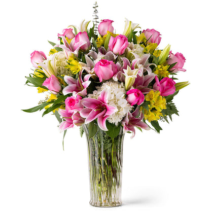 Lux Unforgettable Pink Arrangement – SHAW'S, West Bridgewater MA