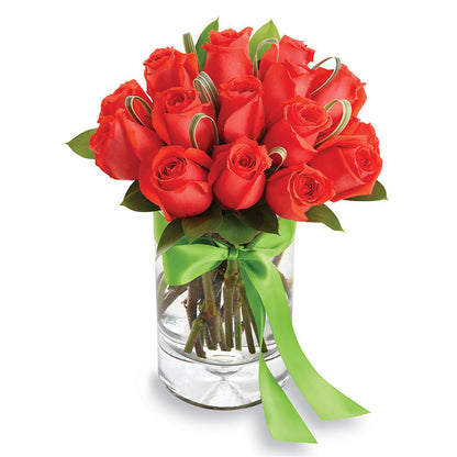 Chic Rose Arrangement Orange – SHAW'S, West Bridgewater MA