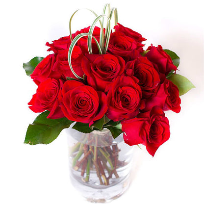 Chic Rose Arrangement Red – SHAW'S, West Bridgewater MA