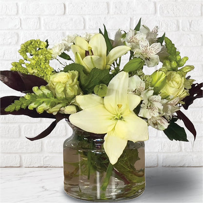 White Elegance Arrangement – SHAW'S, West Bridgewater MA