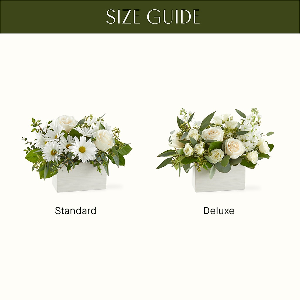 Fresh Linen Box Bouquet – SHAW'S, West Bridgewater MA