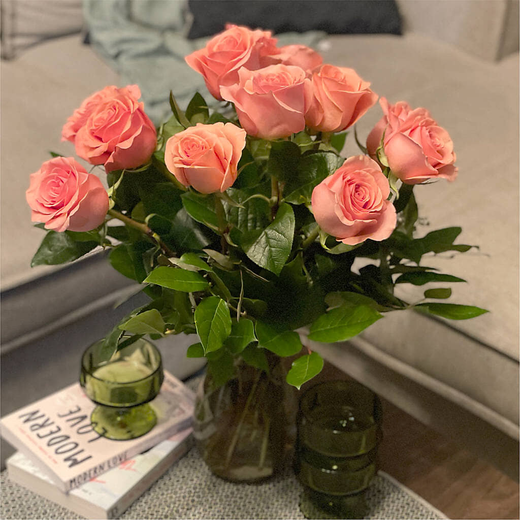 Long Stem Pink Rose Bouquet – SHAW'S, West Bridgewater MA