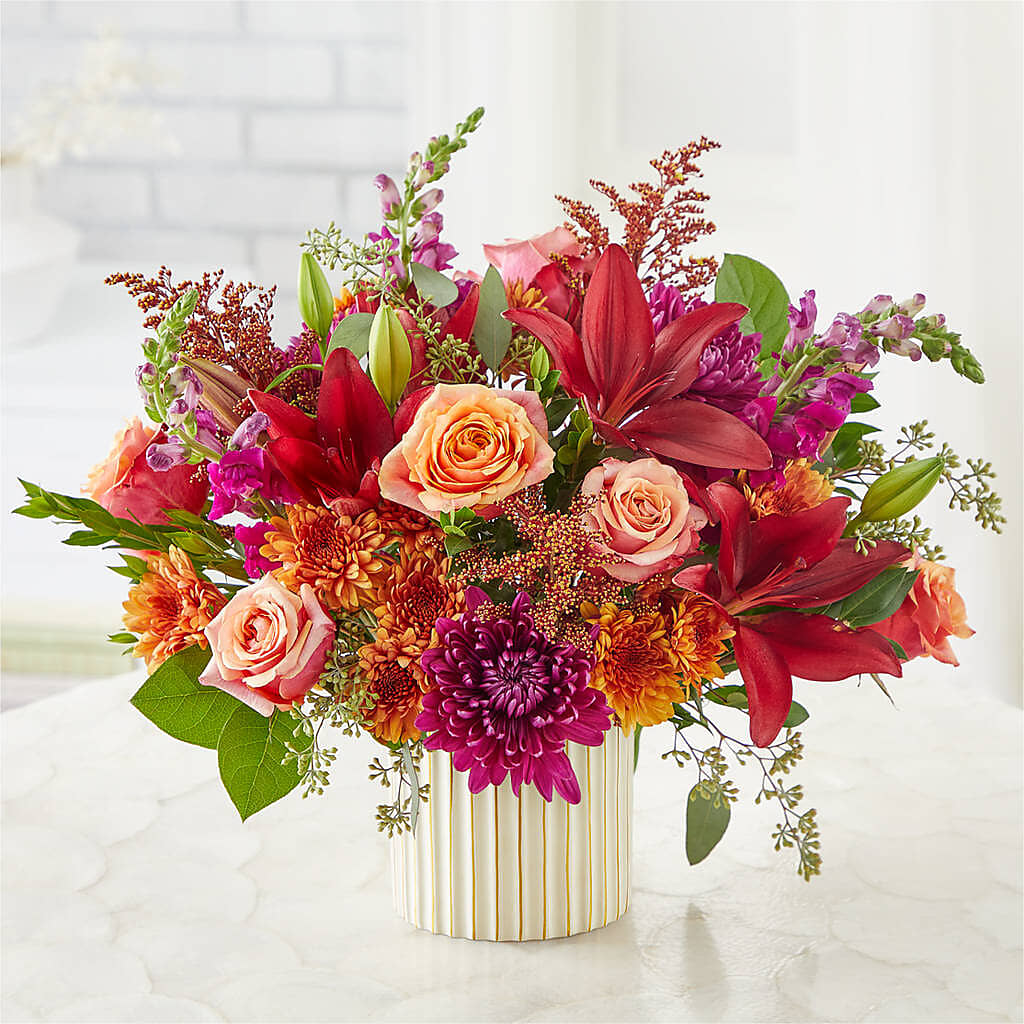 Burgundy Landscape Bouquet – SHAW'S, West Bridgewater MA