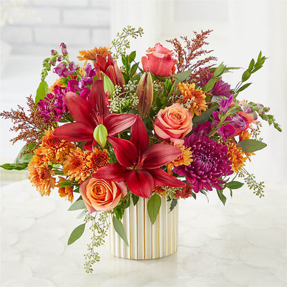 Burgundy Landscape Bouquet – SHAW'S, West Bridgewater MA