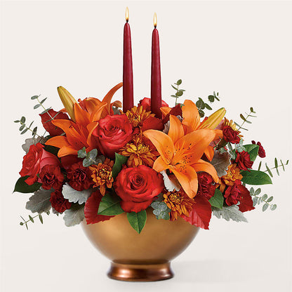 Fruits of Fall Centerpiece – SHAW'S, West Bridgewater MA