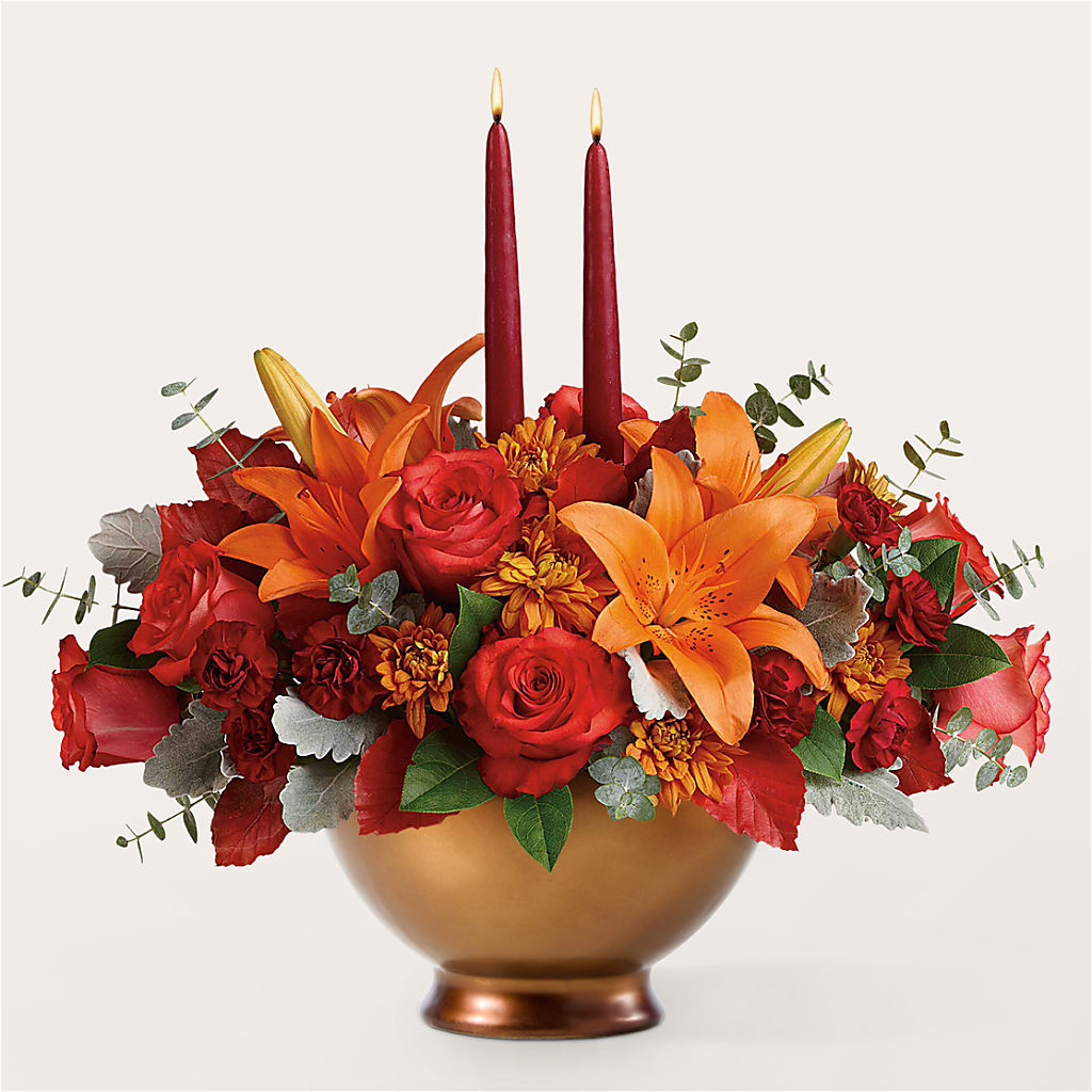 Fruits of Fall Centerpiece – SHAW'S, West Bridgewater MA
