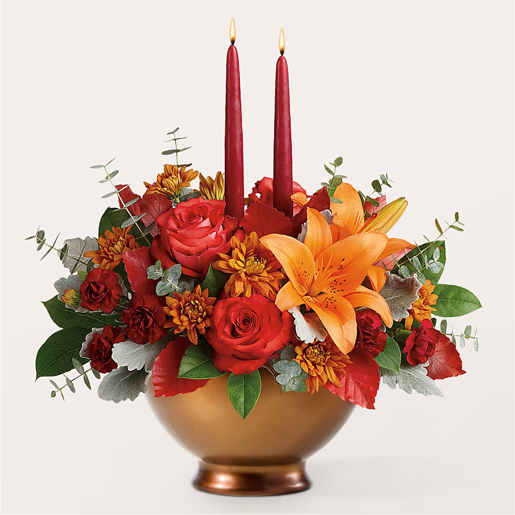 Fruits of Fall Centerpiece – SHAW'S, West Bridgewater MA