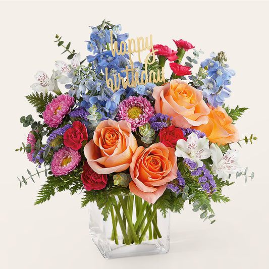 Birthday Bash Bouquet – SHAW'S, West Bridgewater MA