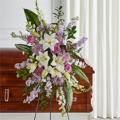 Grateful Hearts Standing Spray – SHAW'S, West Bridgewater MA