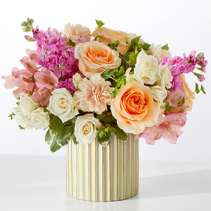 Paradise Bouquet with Ivory Vase – SHAW'S, West Bridgewater MA