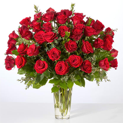 Forever Yours Fifty Stem Red Rose Bouquet – SHAW'S, West Bridgewater MA